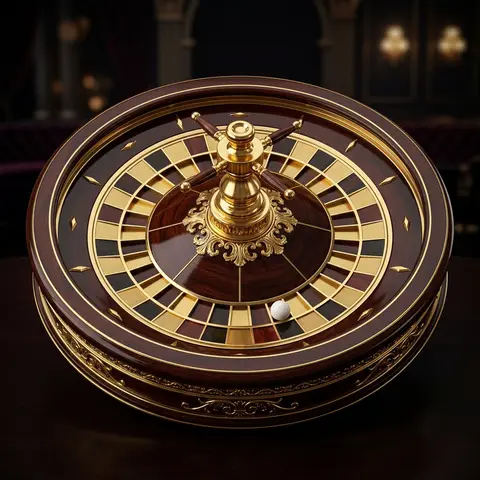 A roulette wheel